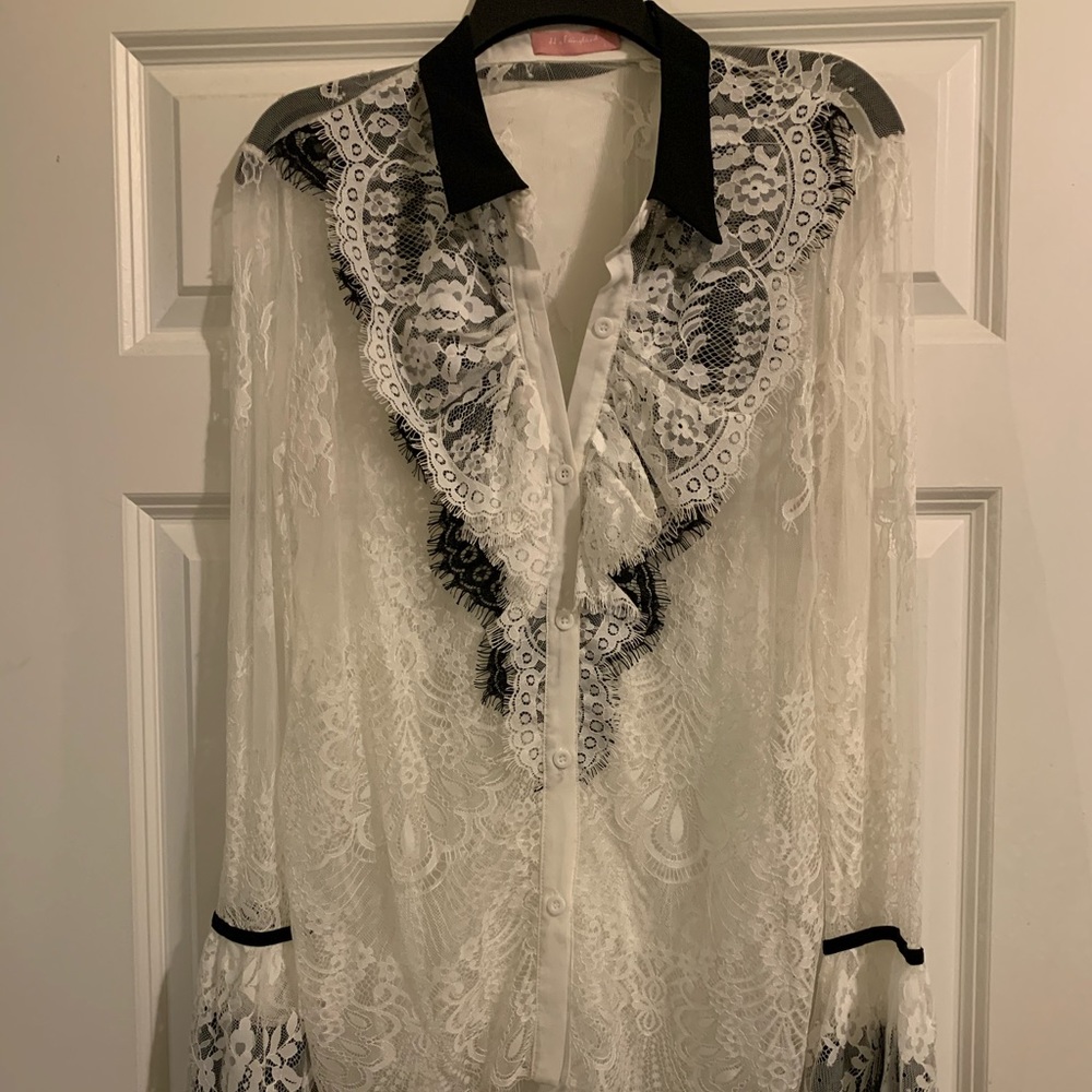Victorian lace blouse